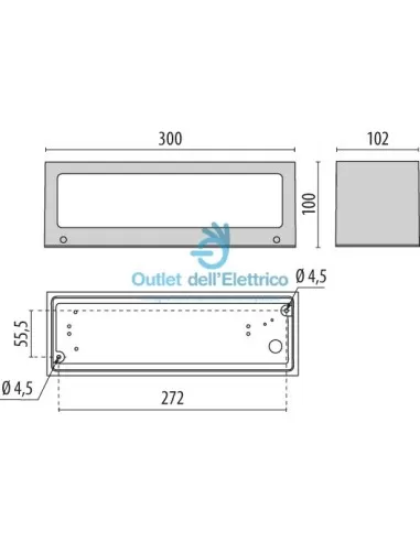 Performance en éclairage 303566 Quasar 30 LED-32W 3K bi GR94